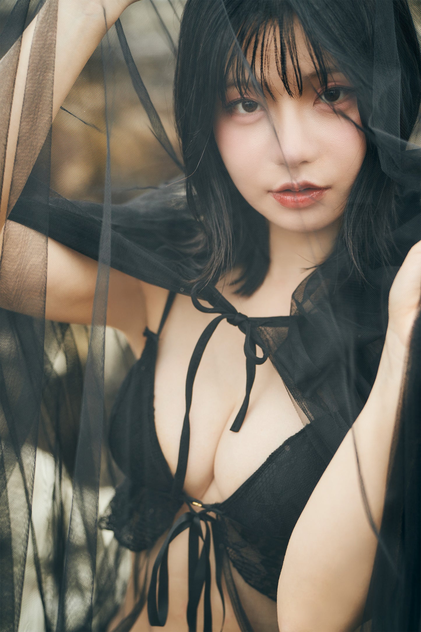 【D】Ami Honami『The White Cat's Secret』Acryl poster